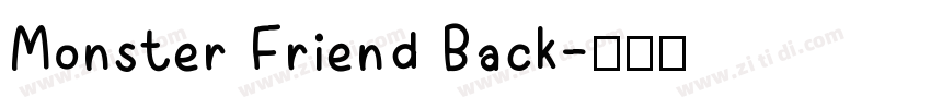 Monster Friend Back字体转换